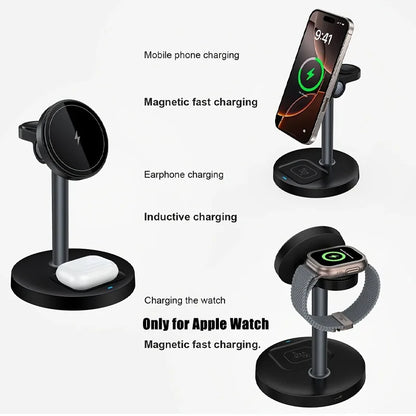 3-in-1 Magnetic Wireless Charging Station
