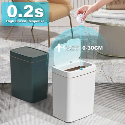 Smart Bathroom Trash Can 15L