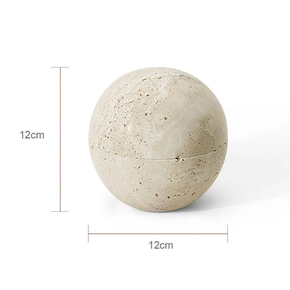 Travertine-Style Bathroom Accessories Set