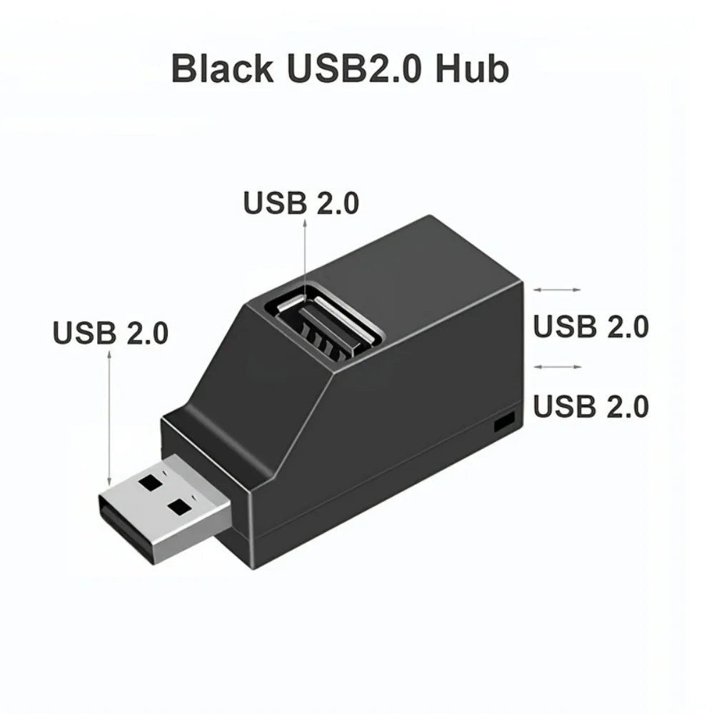 USB 3.0 Mini Hub Adapter – 3-Port Expansion