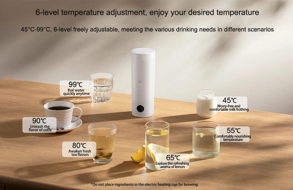 350ml Travel Electric Kettle & Temperature Control Thermos