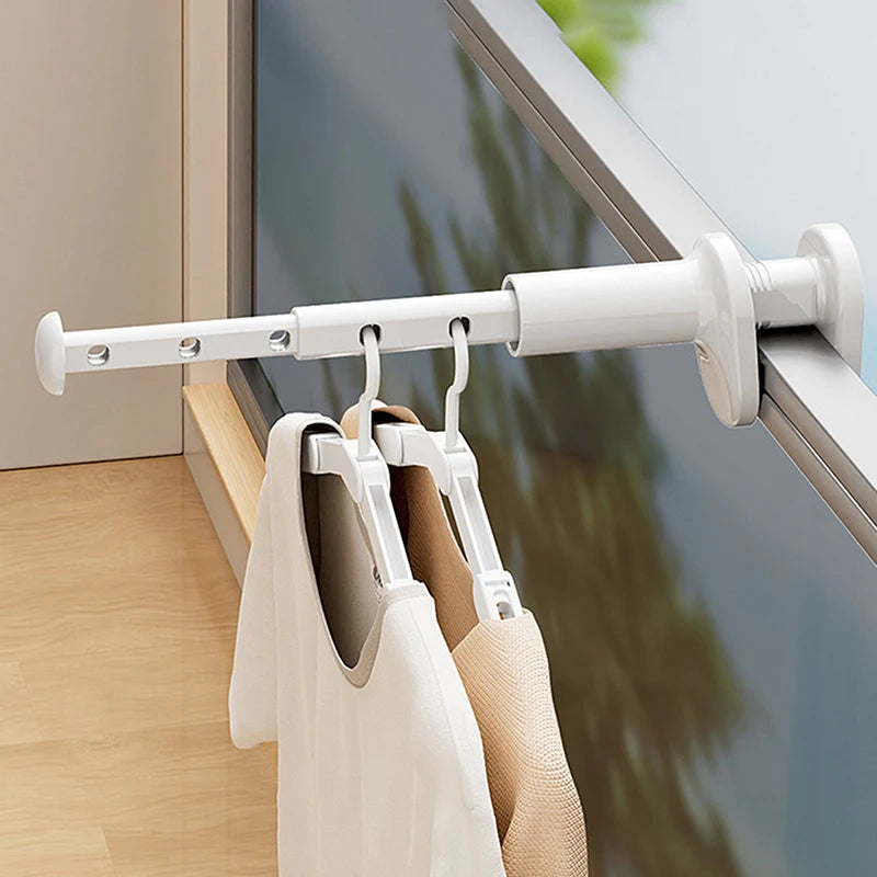 Portable Clip-On Hanging Rack for Clothes & Towels