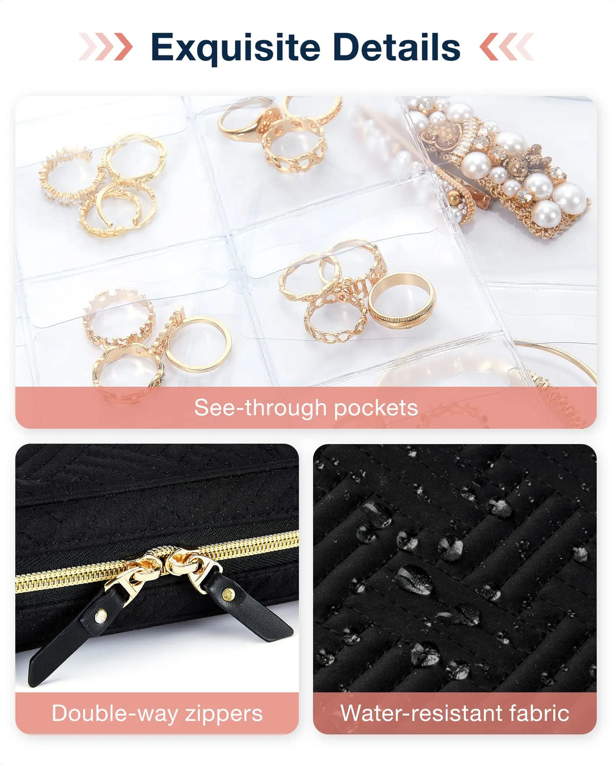 Travel Jewelry Organizer Book