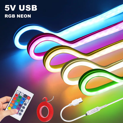 Flexible Waterproof RGB Neon Light with Remote Control