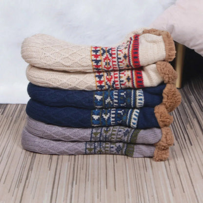 Warm Fleece Non-Slip Floor Socks