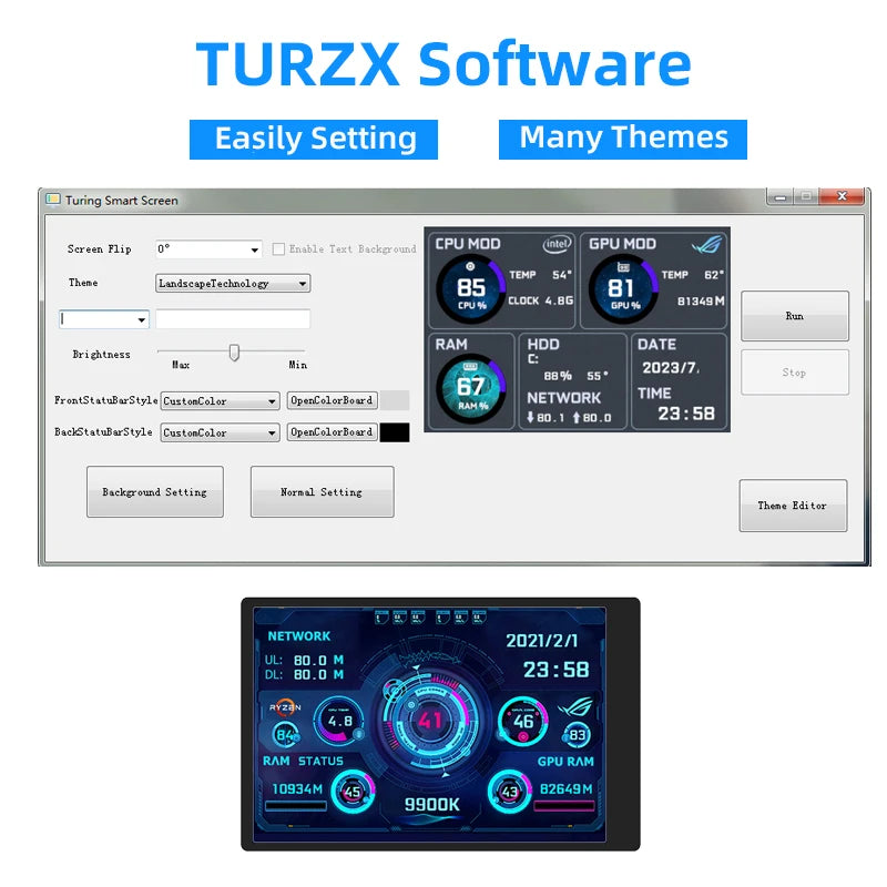 3.5” USB Type-C Secondary System Monitor