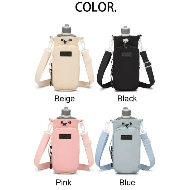 Portable Water Bottle Crossbody Carrier Bag