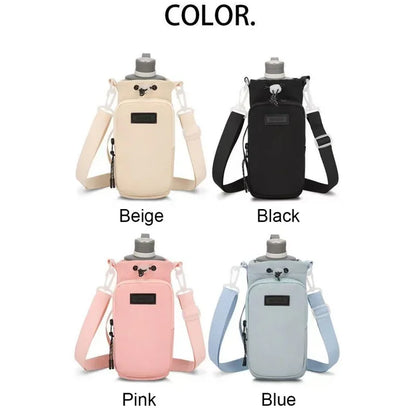 Portable Water Bottle Crossbody Carrier Bag