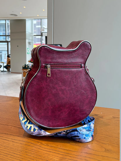Guitar Shape Crossbody Shoulder Bag