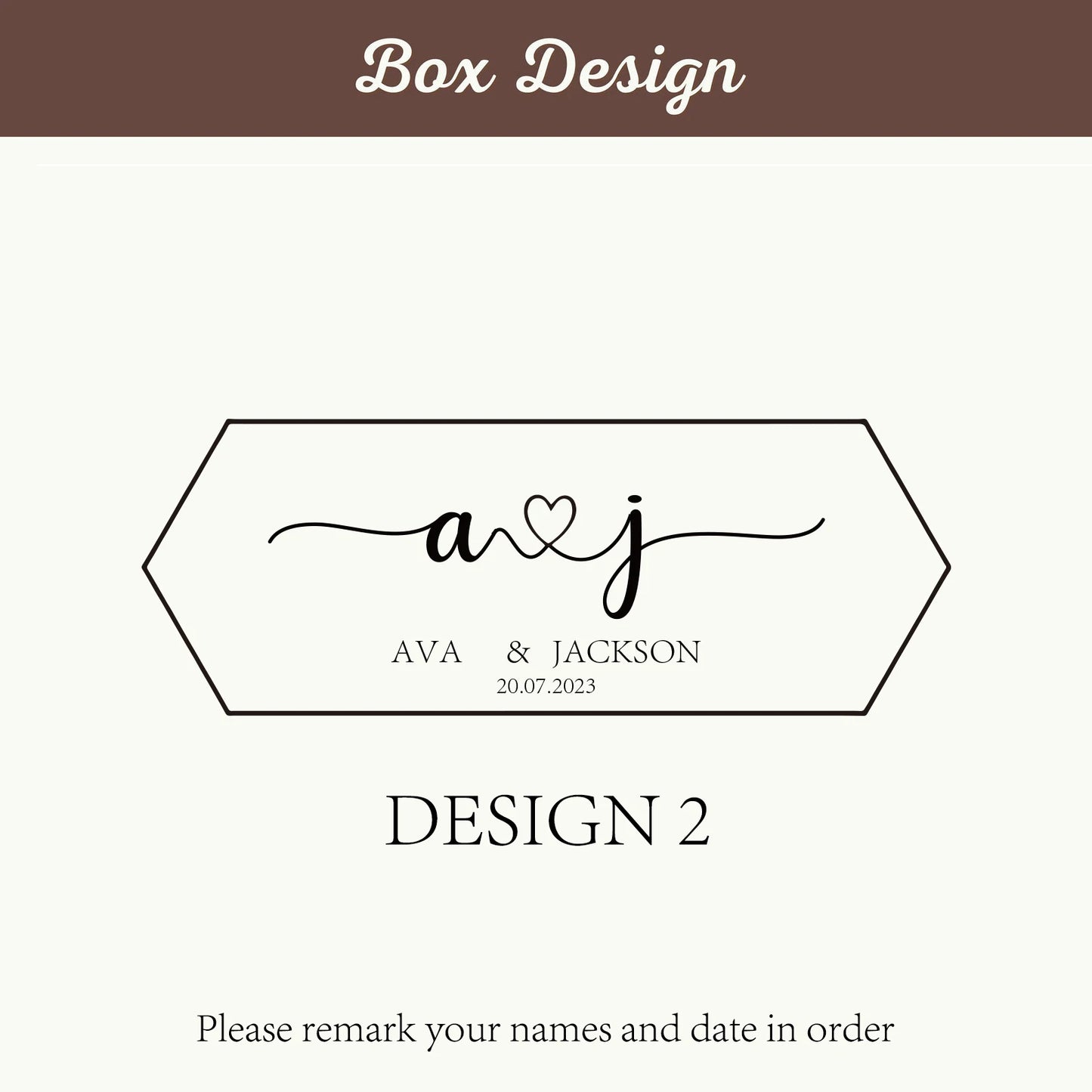 Personalized Wooden Double Ring Box with Clear Window