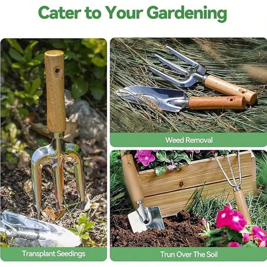 9-in-1 Gardening Tool Set with Storage Bag