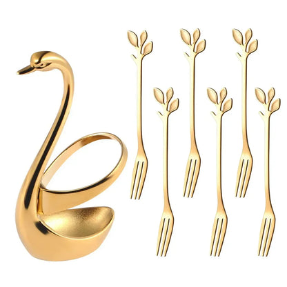 Swan Tableware Holder Set