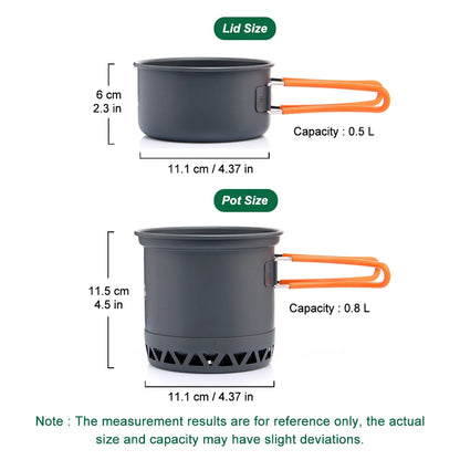 Widesea Outdoor Camping Cooking Pot Set