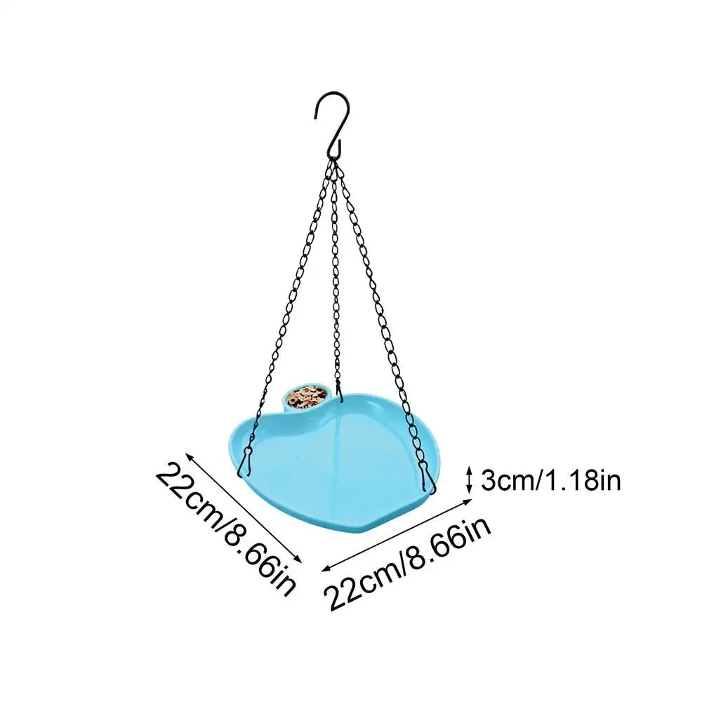 2-in-1 Hanging Bird Feeder & Bath Tray