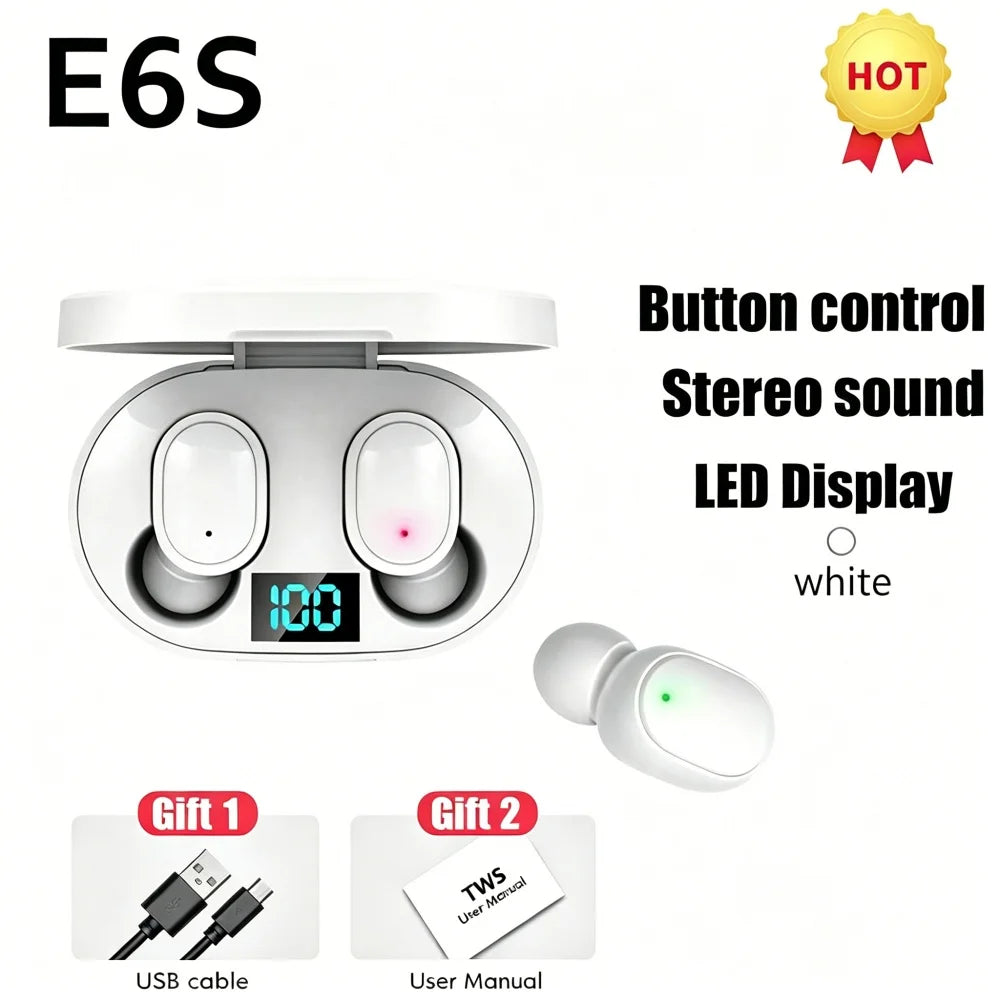 E6S Wireless Bluetooth Earbuds