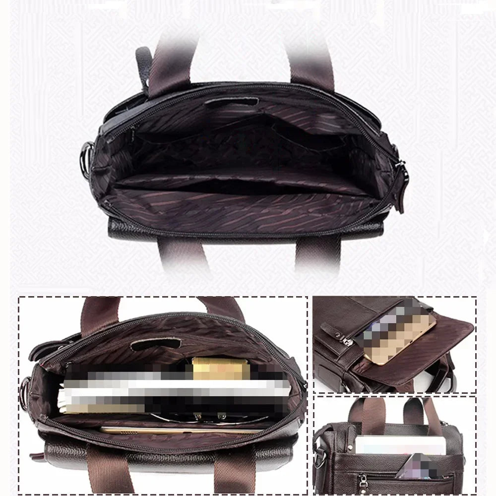 Genuine Leather Business Briefcase