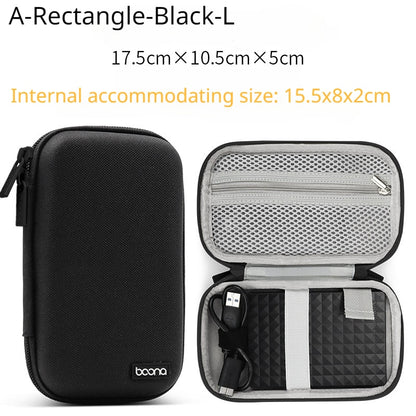 Portable Mini Hard Shell Digital Gadgets Storage Bag