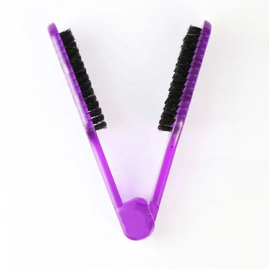 V-Shaped Hair Straightening Brush Comb