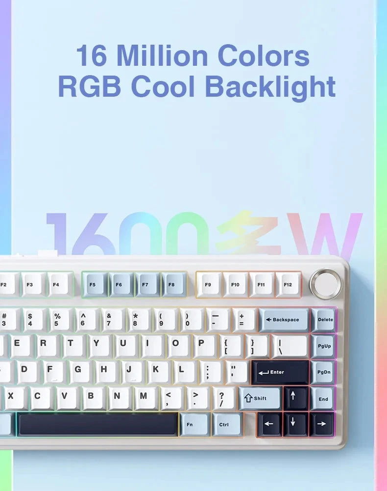 AULA F75 Tri-Mode Mechanical Gaming Keyboard