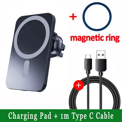 Magnetic Wireless Car Charger & Vent Mount for iPhone