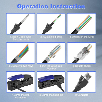 RJ45 Cat7 & Cat6A Shielded 8P8C Modular Plug Connectors