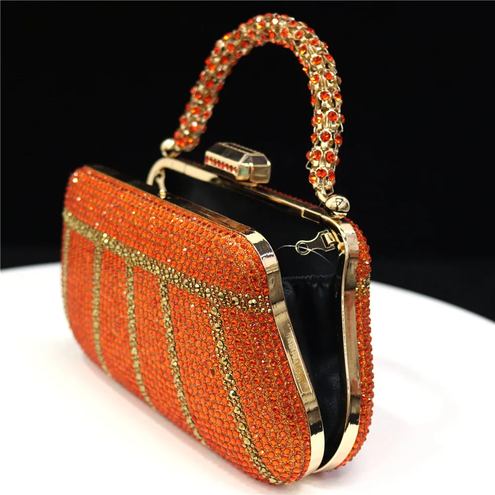 Luxury Rhinestone Evening Clutch Bag