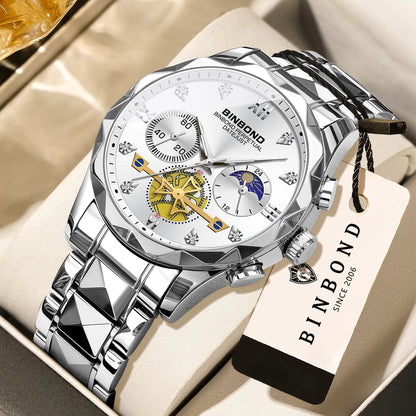 Men's Quartz Chronograph Stainless Steel Watch