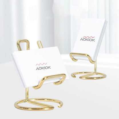 Metal Desktop Business Card Holder Display Stand BQ05