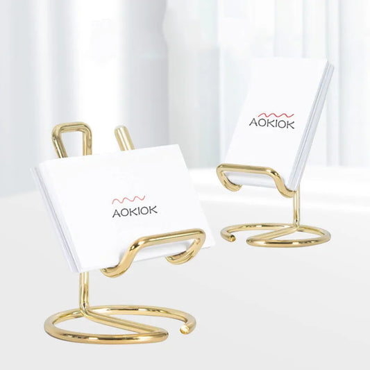 Metal Desktop Business Card Holder Display Stand BQ05