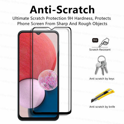 9H HD Tempered Glass Screen & Camera Lens Protector for Samsung Galaxy