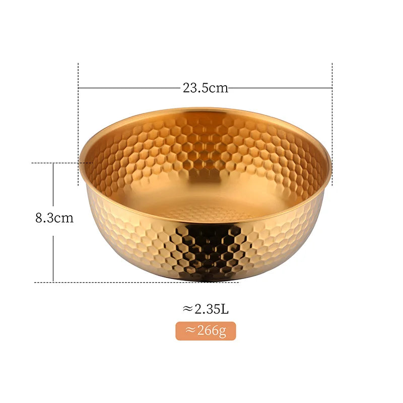 Stainless Steel Fruit Salad Bowl
