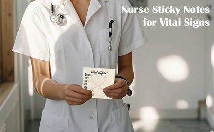 Patient Vital Signs Sticky Note Pad