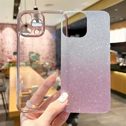 Luxury Electroplated Glitter Case For Honor 90 Pro Transparent Phone Back Cover