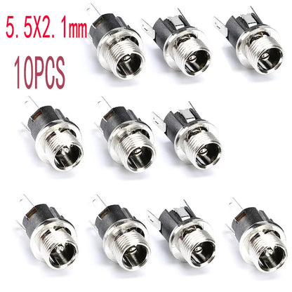 DC Power Plug & Socket Connector Set
