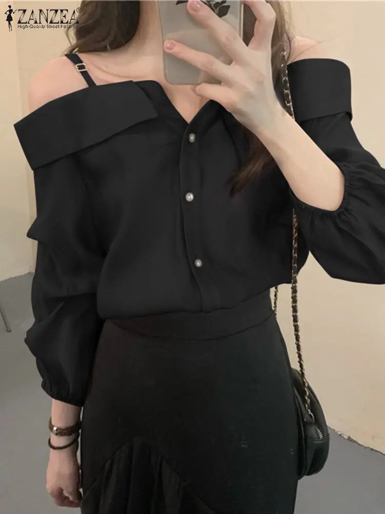 Zanzea Sexy Off Shoulder Blouse