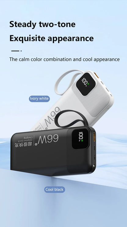 Portable High-Capacity Power Bank with Digital Display