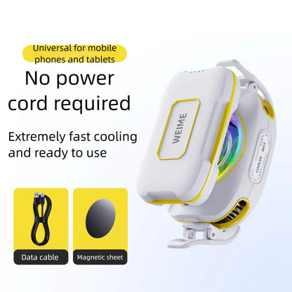 Magnetic Semiconductor Phone Cooler with Rechargeable Battery