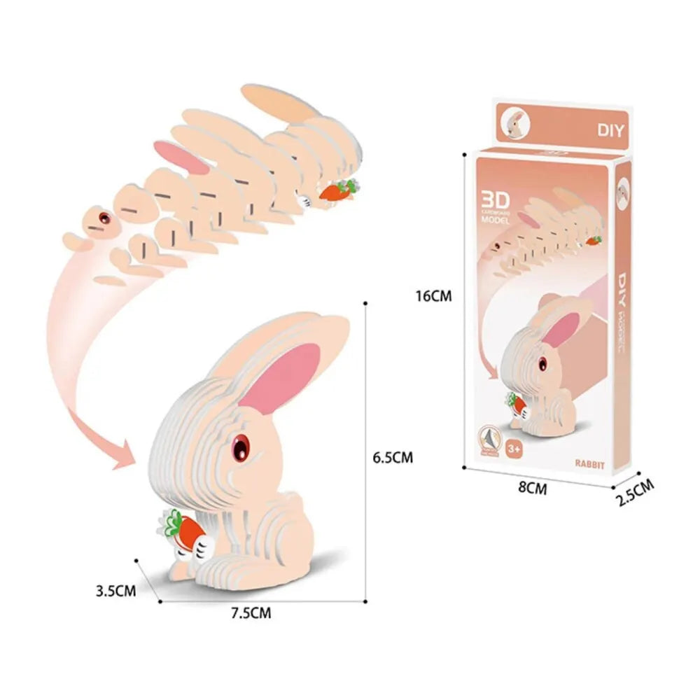 Kids 3D Paper Animal Puzzle