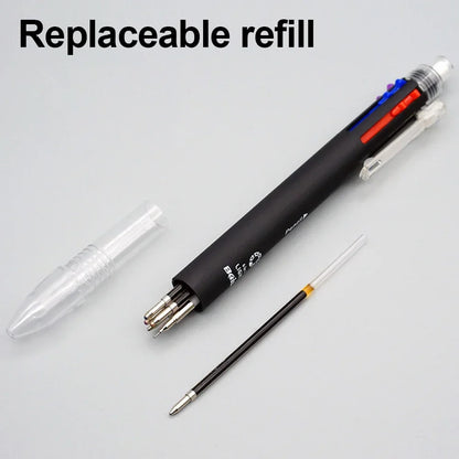 6 In 1 Multicolor Ballpoint Pens 5 Colors