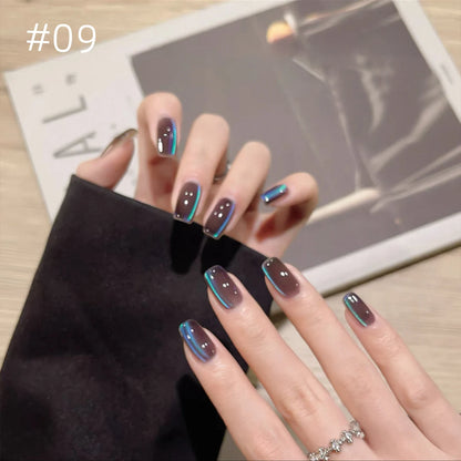 Brown Gold Cat Eye Gel Nail Polish