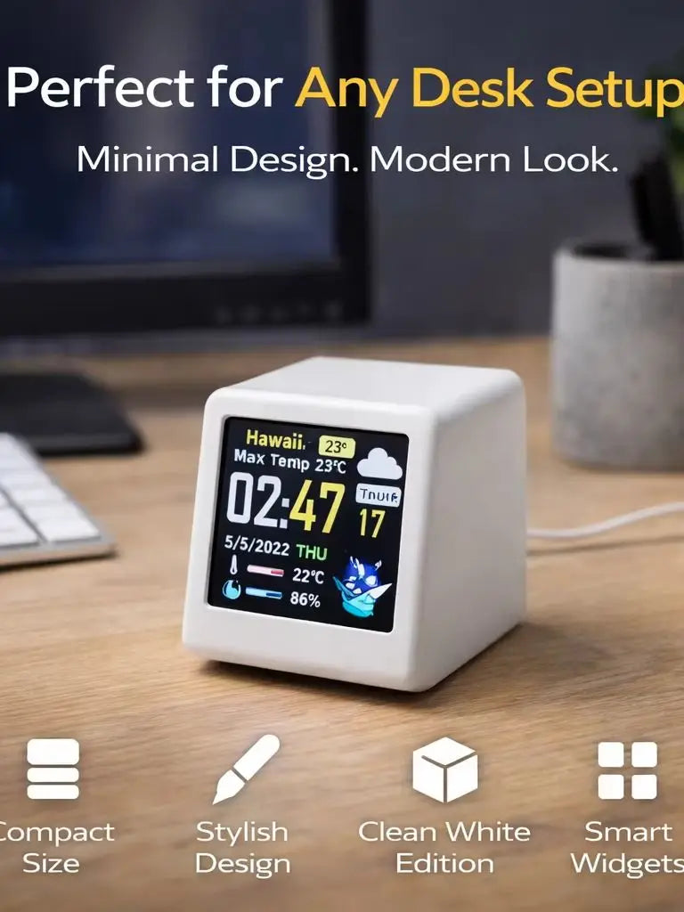 Smart WiFi Market Monitor Clock