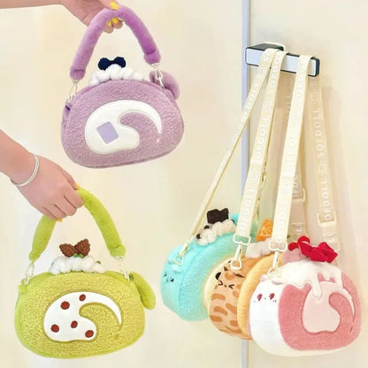 Cute Plush Crossbody Shoulder Bag for Women