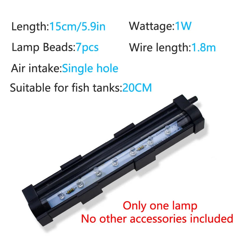 Practical Household Accessory – LED Air Bubble Light Aquarium Fish Tank – pp