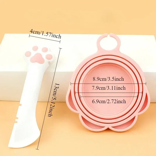 Silicone Pet Food Spoon & Can Opener
