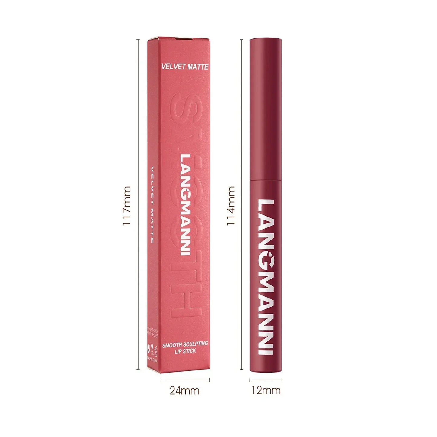 Rotating Velvet Matte Lipstick Pencil