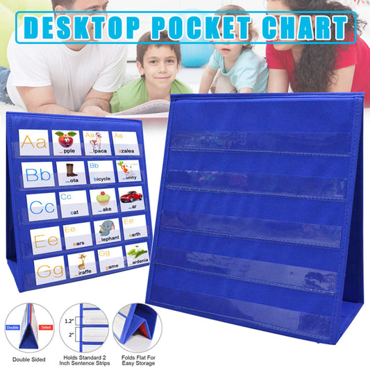 Double-Sided Desktop Pocket Chart for Classroom Learning