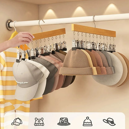 6 or 10 Clip Closet Storage Hanger