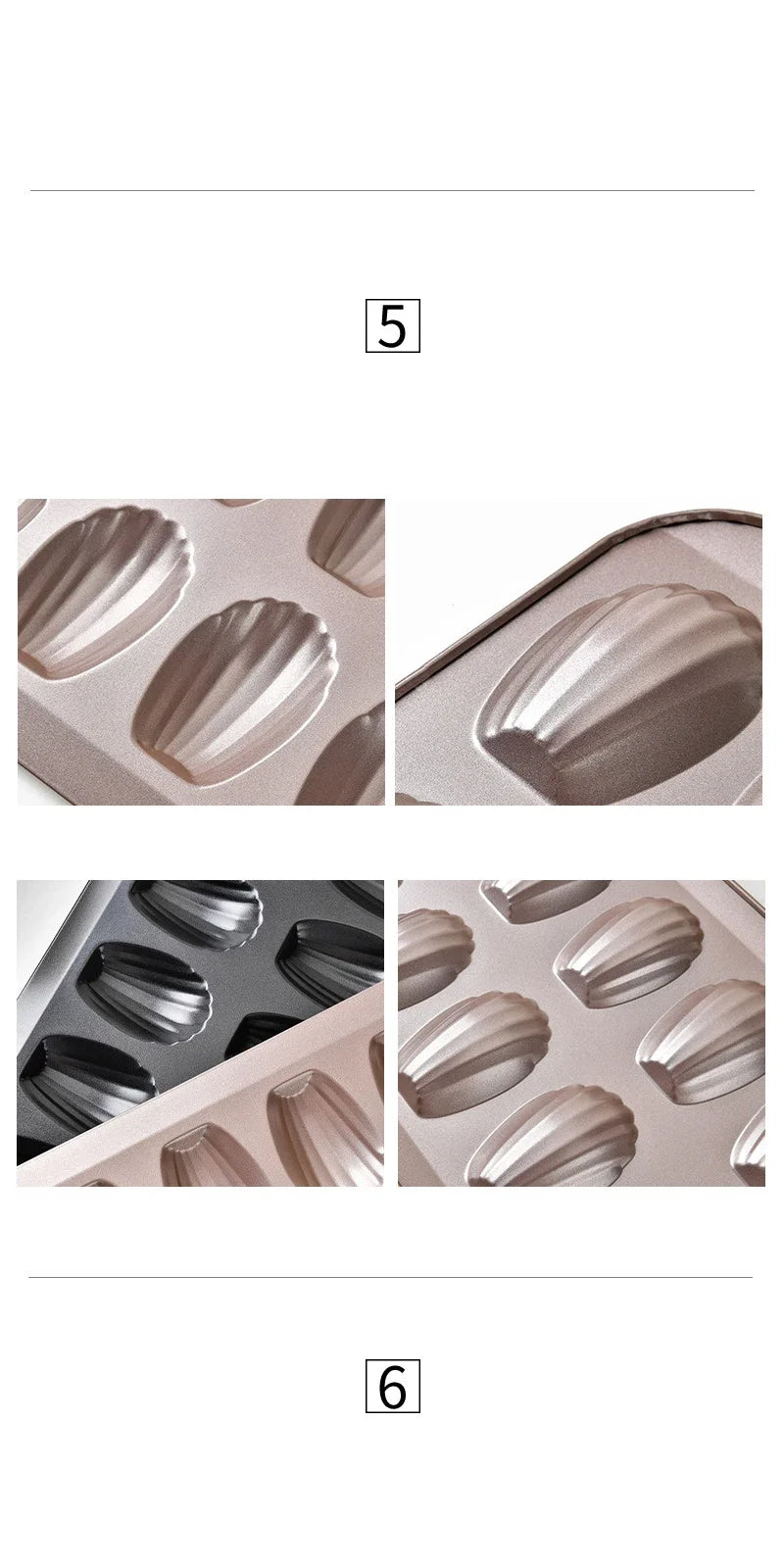 Stainless Steel Madeleine Baking Tray