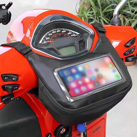 Waterproof Handlebar Bag with Touchscreen Phone Window