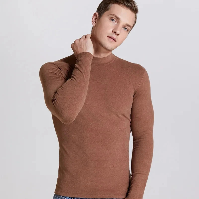 Men’s High Neck Thermal Underwear Top